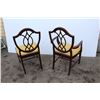 Image 4 : **(2x Bid Price) Pair of Decorative Wooden Dining Room Chairs