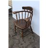 Image 3 : **Antique Wooden Captain's Chair - Some Wear