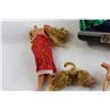 Image 2 : Dolls and Suitcase of Doll Clothes