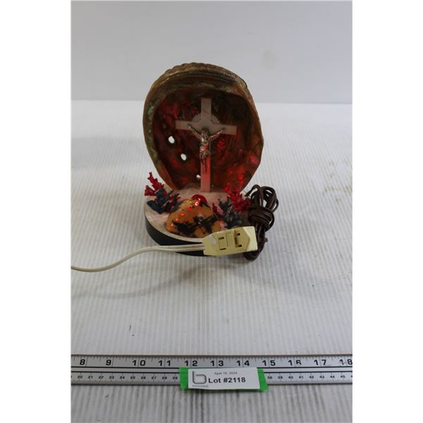 Jesus Seashell Decoration - Lights Up