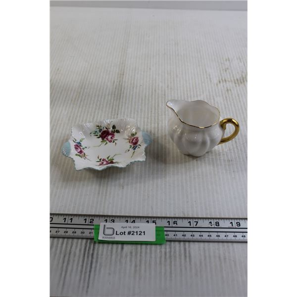 Shelly China Milk and Saucer
