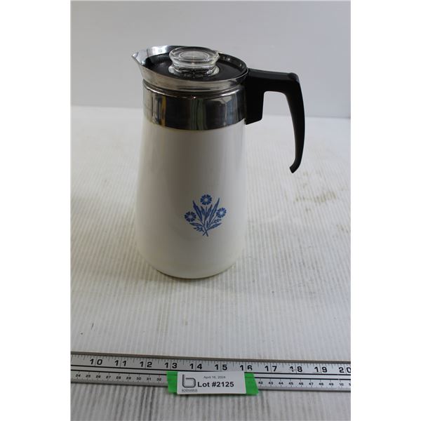 Corningware Cornflower Coffee Perk
