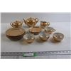 Image 1 : 15-Piece Copper Luster Dish Set