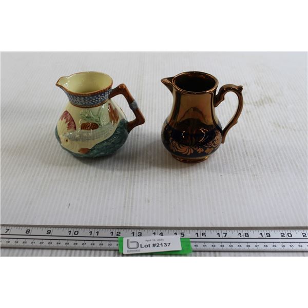(2) Milk or Cream Pitchers