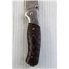 Image 3 : Buck Folding Knife - 3 1/2" Blade, Micarta Handle Scales