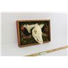 Image 1 : Framed Animal Bone Art - Pig Skull - 11" x 16"