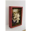 Image 2 : Framed Animal Bone Art - Cow Lumbar Vertebra - 8" x 11"