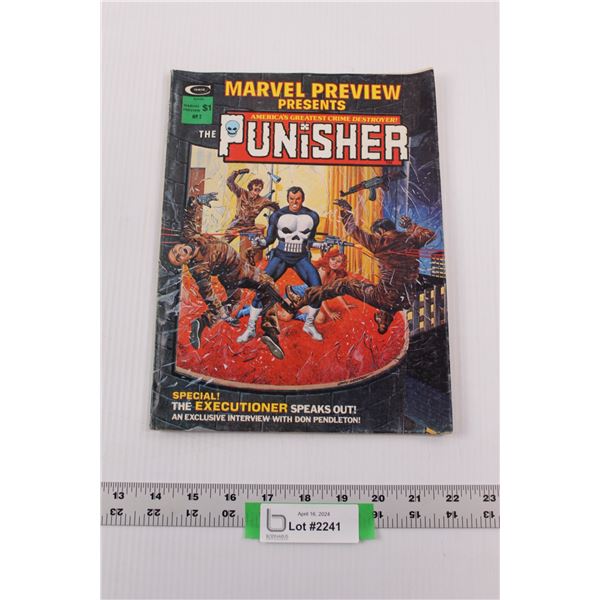 Marvel Comics "The Punisher" - 1975, Issue No.2 (Few Slight Tears & Discoloration as seen in Picture