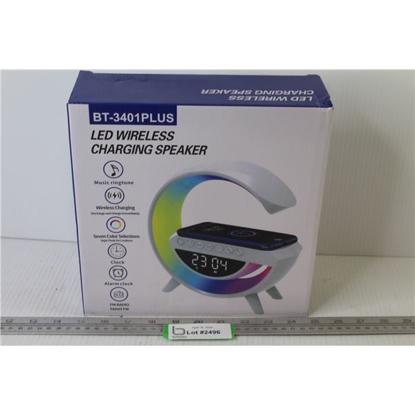 LED Wireless Charging Speaker (NIB)