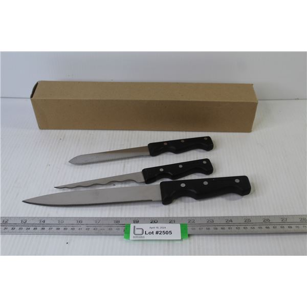 Set of 3 Kitchen Knives (NIB)