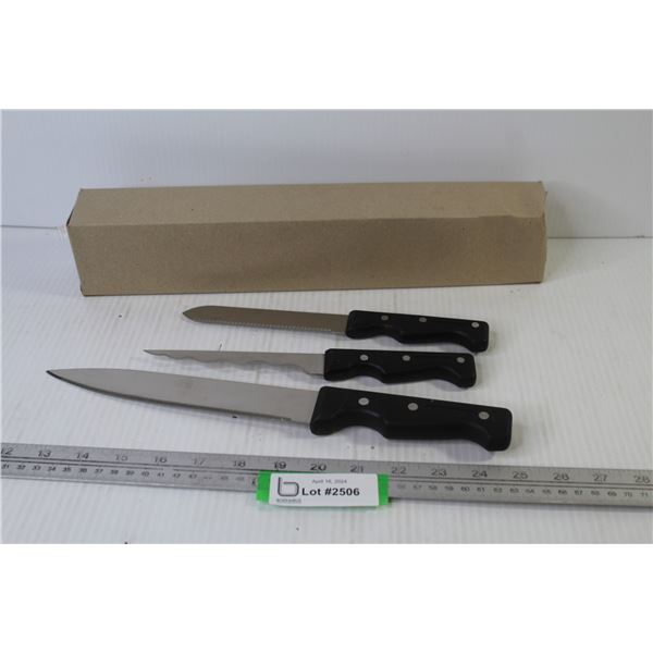 Set of 3 Kitchen Knives (NIB)