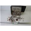 Image 1 : Large Assortment of Costume Jewelry Rings in Tin