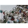 Image 2 : Large Assortment of Costume Jewelry Rings in Tin