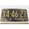 Image 3 : Pair of 1969 Alberta License Plates