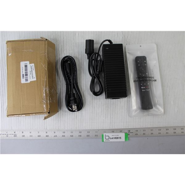 AC/DC Adapter, Yibichin Remote for Chunghop Case