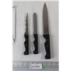 Image 1 : (3) FarberWare Serrated Kitchen Knives