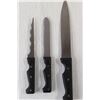 Image 2 : (3) FarberWare Serrated Kitchen Knives