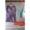 Image 1 : Women's 2X Clothes: Purple Harper+Zoe Summer Dress, Teal George Tank, Ruffled Shorts