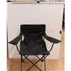 Image 1 : Cloth/Canvas Folding Lawn Chair - Black