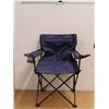 Image 1 : Cloth/Canvas Folding Lawn Chair - Blue