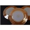 Image 3 : (8) Fire King Peach Lustre - 5 Tea Cups Swirl Pattern and 3 Tea Saucers Leaf Pattern