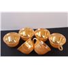 Image 2 : (6) Fire King Peach Lustre Coffee Cups