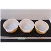 Image 1 : (3) Fire King Peach Lustre Nesting Servers / Baking Pans