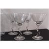 Image 2 : (12) Lot of Glassware: Cocktails Glasses; Wine Glasses; Tumblers; Water Bottle
