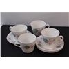 Image 3 : (11) Lot of Tea Cup 8 Piece Set; Rider Mug; Police Mug; Square Glass Vase with Decorative Rocks