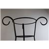 Image 2 : Black 3-Leg Metal Plant Stand - 28" Tall, 15 1/2" Wide on Base