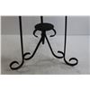 Image 4 : Black 3-Leg Metal Plant Stand - 28" Tall, 15 1/2" Wide on Base