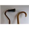 Image 2 : (2) Canes - (1) is Adjustable, Wood Cane Measures 34 1/2"