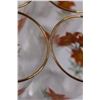 Image 5 : (6) Tiger Lily (Prairie Lily) Glasses w/Gold Rim