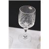 Image 11 : (4) Krystal Lead Crystal Wine Glasses (24% Lead), Glass Flower Wine Glass & Two Sets Of Liqueur Glas