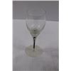 Image 4 : (4) Krystal Lead Crystal Wine Glasses (24% Lead), Glass Flower Wine Glass & Two Sets Of Liqueur Glas
