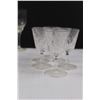 Image 6 : (4) Krystal Lead Crystal Wine Glasses (24% Lead), Glass Flower Wine Glass & Two Sets Of Liqueur Glas