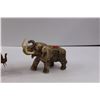 Image 2 : Decorative Elephants - (1) Plastic (1) Wooden