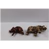 Image 6 : Decorative Elephants - (1) Plastic (1) Wooden