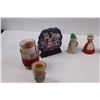Image 2 : Various Decor/Souvenir Pieces, Candles, Bells, Sugar Dish w/o Spoon, (4) Match Books & Crystal Charm