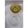 Image 2 : Glassware - Bowls, Butter Dishes, Pickle Platters, Candy Dish, Plastic Butter Dish w/Lid, 1 Cup Pyre
