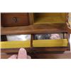 Image 4 : Vintage Wooden Jewelry Box - (14x11x6")