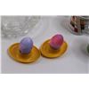 Image 5 : Dishes & Mugs - (2) Footed Dishes, (2) Bowls, (4) Coffee Mugs, Candy Dish & (2) Egg Holders (Eggs No