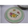Image 7 : Towne House Fine China Dinnerware Set - (5) Large Plates, (10) Tea Cups, (14) Saucers )Some Chipping