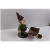 Image 3 : Garden Gnome w/ Wheel Barrow
