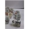 Image 5 : (17) Used Coffee Mugs & (3) Salt/Pepper Shakers