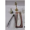 Image 4 : Glassware (Ice Pot, Sherry Glasses, Pitcher, Sugar Dish), Tongs, Spatula, Bells, Cork Screws & Nutcr