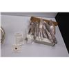 Image 8 : Elegance Silver Plated on Brass Tea Set & Community Royal Grandeur Silver Plated Flatware Set (NIB)