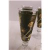 Image 4 : (4) Fluted Christmas Glasses