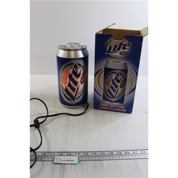 Miller Lite Beer Can Lamp - Works