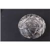 Image 2 : (3) Cut Glass Ashtrays Pinwheel Star Pattern: 6 1/2", 5", and 4" sizes